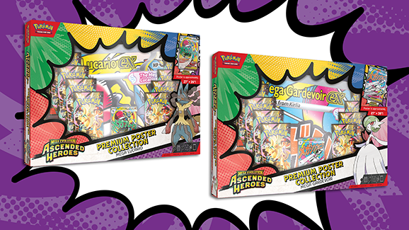 Pokémon TCG: Mega Evolution—Ascended Heroes Premium Poster Collection—Mega Lucario Pokémon TCG: Mega Evolution—Ascended Heroes Premium Poster Collection—Mega Gardevoir